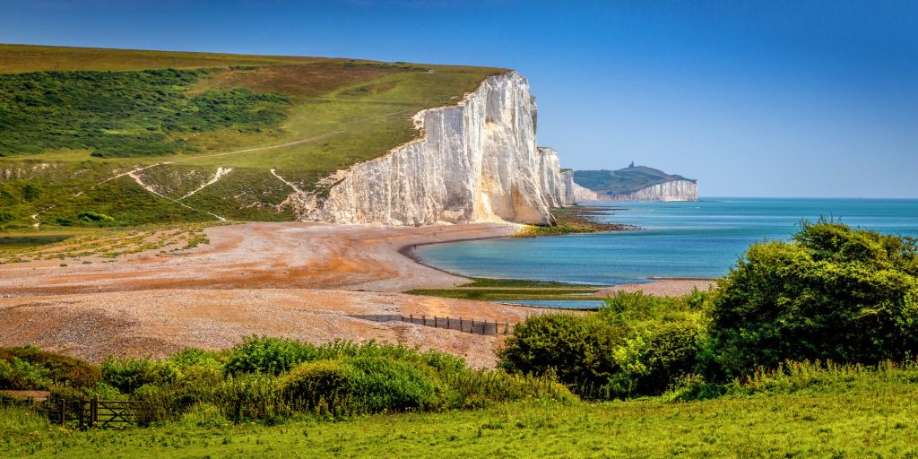 Image of the famous chalk cliffs at Seven Sisters Country Park